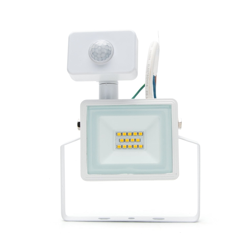 Aigostar - LED Floodlight with a sensor LED/10W/230V 4000K IP65 white