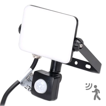 Aigostar - LED Floodlight with a sensor LED/20W/230V 4000K IP65 black