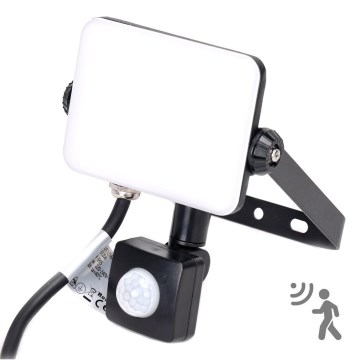 Aigostar - LED Floodlight with a sensor LED/30W/230V 6500K IP65 black