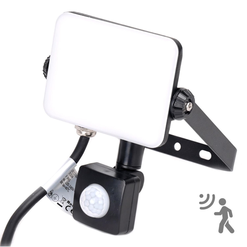 Aigostar - LED Floodlight with a sensor LED/30W/230V 6500K IP65 black