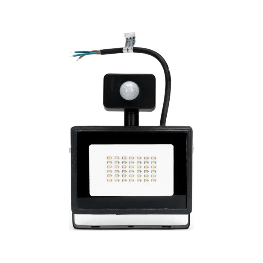 Aigostar - LED Floodlight with a sensor LED/50W/230V 4000K IP65 black