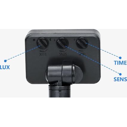Aigostar - LED Floodlight with a sensor LED/50W/230V 4000K IP65 black
