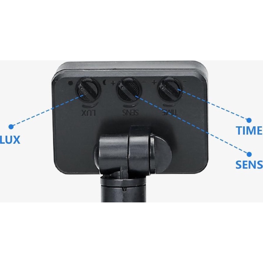 Aigostar - LED Floodlight with a sensor LED/50W/230V 4000K IP65 black
