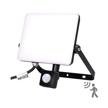 Aigostar - LED Floodlight with a sensor LED/50W/230V 4000K IP65 black
