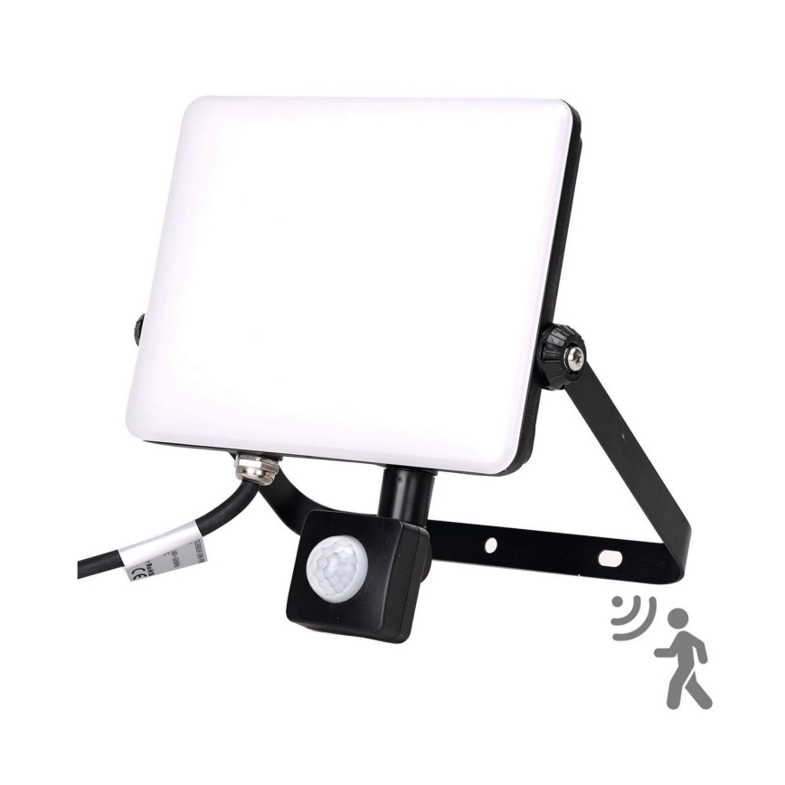 Aigostar - LED Floodlight with a sensor LED/50W/230V 4000K IP65 black