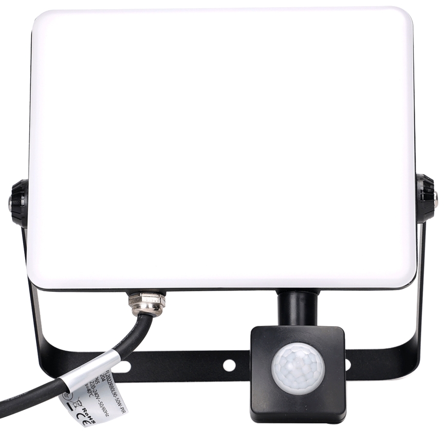 Aigostar - LED Floodlight with a sensor LED/50W/230V 6500K IP65 black