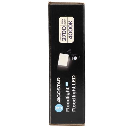 Aigostar - LED Floodlight with Sensor LED/30W/230V 4000K IP65