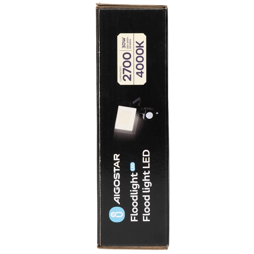 Aigostar - LED Floodlight with Sensor LED/30W/230V 4000K IP65