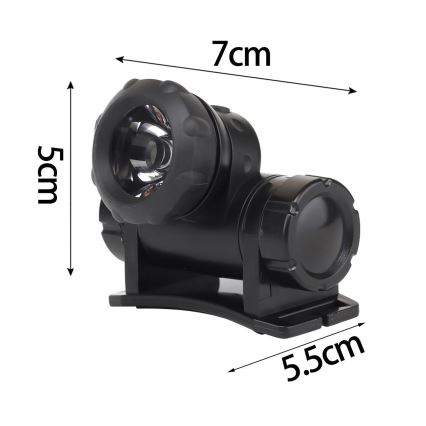 Aigostar - LED Headlamp LED/1,8W/3xAAA