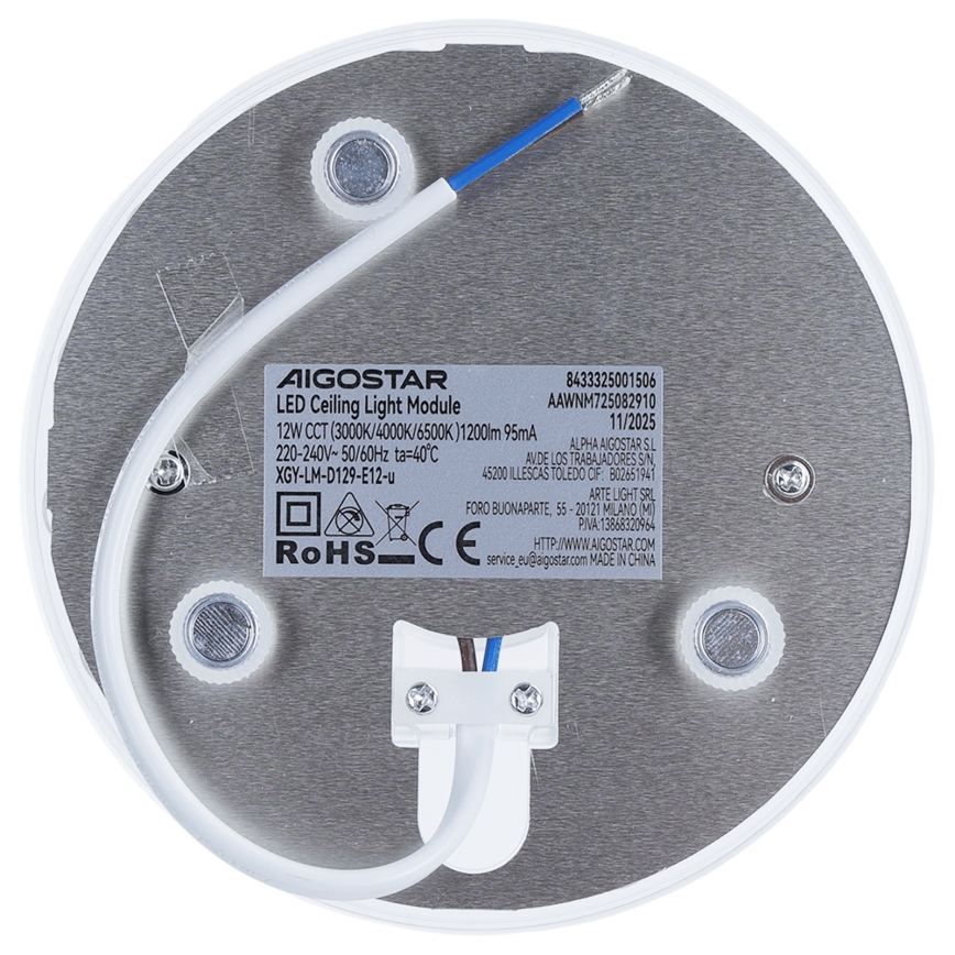 Aigostar - LED Magnetic Module LED/12W/230V 3000/4000/6500K