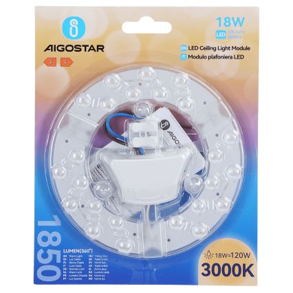 Aigostar - LED Magnetic Module LED/18W/230V 3000K