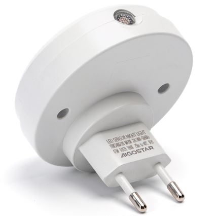 Aigostar - LED Night light with dusk sensor LED/0,5W/230V 6500K