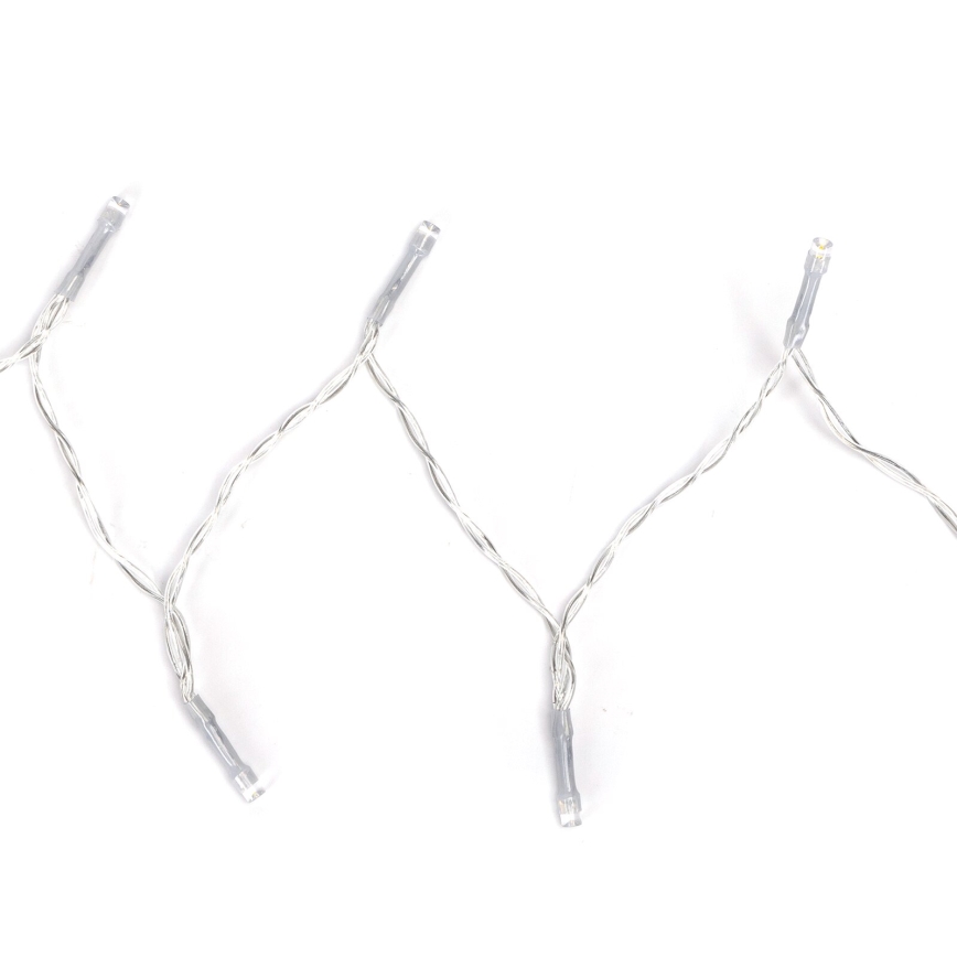 Aigostar -LED Outdoor Christmas chain 50xLED/8 functions 3xAA 5,3m IP44 cool white