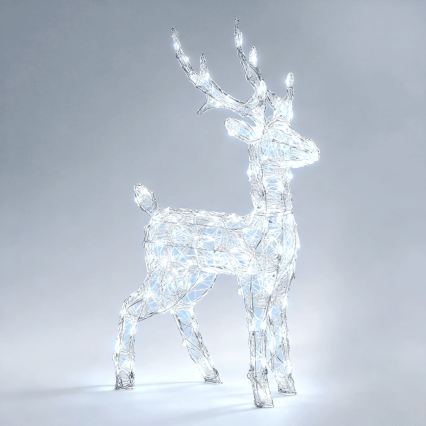 Aigostar - LED Outdoor Christmas decoration 120xLED/8 functions 80 cm IP44 cool white snowman