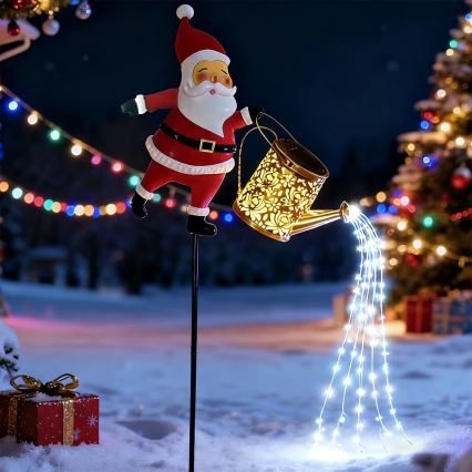Aigostar - LED Outdoor Christmas Decoration 120xLED/8 functions 80 cm IP44 Santa/Cool White