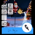 Aigostar - LED Outdoor Christmas Decoration 120xLED/8 functions 80 cm IP44 Santa/Cool White