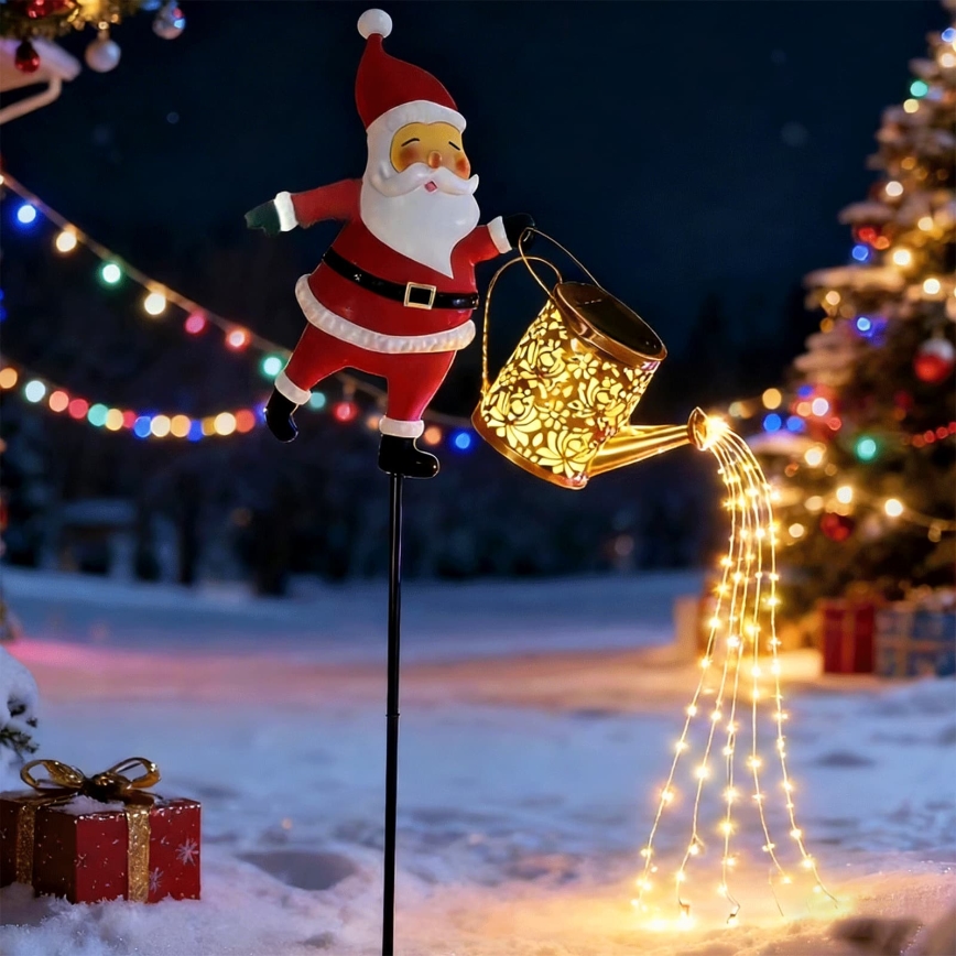 Aigostar - LED Outdoor Christmas Decoration 120xLED/8 functions 80 cm IP44 Santa/warm white
