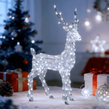 Aigostar - LED Outdoor Christmas Decoration 180 LEDs/8 functions 1.05m IP44 cool white reindeer