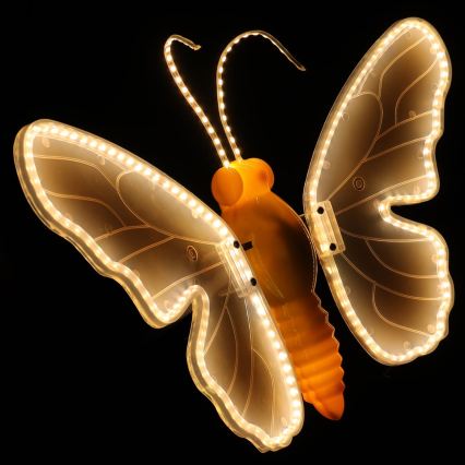 Aigostar - LED Outdoor Decoration 246xLED/9W/230V 42 cm IP44 butterfly/multicolor