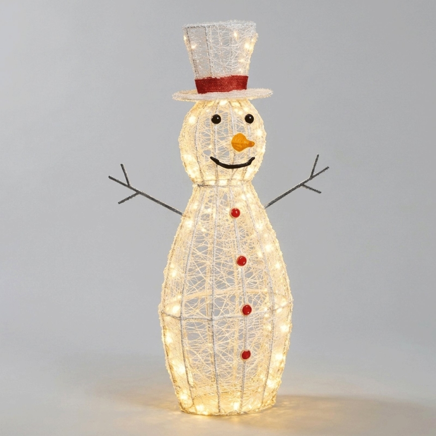 Aigostar - LED Outdoor Christmas Decoration 260 LEDs/8 functions 1.2m IP44 warm white snowman