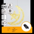 Aigostar - LED Outdoor Christmas Decoration 540xLED/6W/230V 43 cm IP44 warm white crescent moon