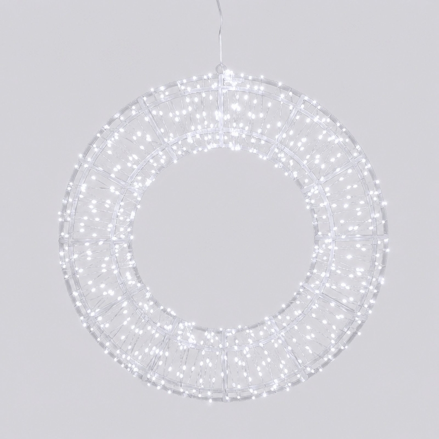 Aigostar - Outdoor LED Christmas decoration 540xLED/6W/230V IP44 cool white 45cm ring