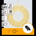 Aigostar - LED Outdoor Christmas Decoration 540xLED/6W/230V IP44 warm white 45 cm ring