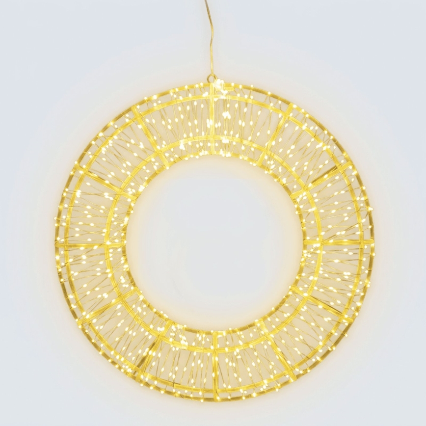 Aigostar - LED Outdoor Christmas Decoration 540xLED/6W/230V IP44 warm white 45 cm ring