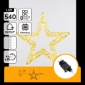 Aigostar - LED Outdoor Christmas Decoration 540xLED/6W/230V IP44 warm white 45cm star