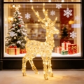 Aigostar - LED Outdoor Christmas Decoration, 80 LEDs / 8 functions, 0.65 m, IP44, warm white, reindeer