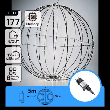 Aigostar - LED Outdoor Christmas Decoration LED/3.6W/230V 60 cm IP44 Cold White