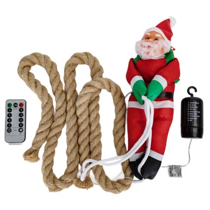 Aigostar - LED Outdoor Christmas Decoration LED/4xAA IP44 Parachuting Santa Claus