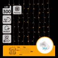 Aigostar - LED Outdoor Christmas Light Chain, 300 LEDs, 8 Lighting Modes, 3×AA Battery, 6×3 m, IP44, Warm White