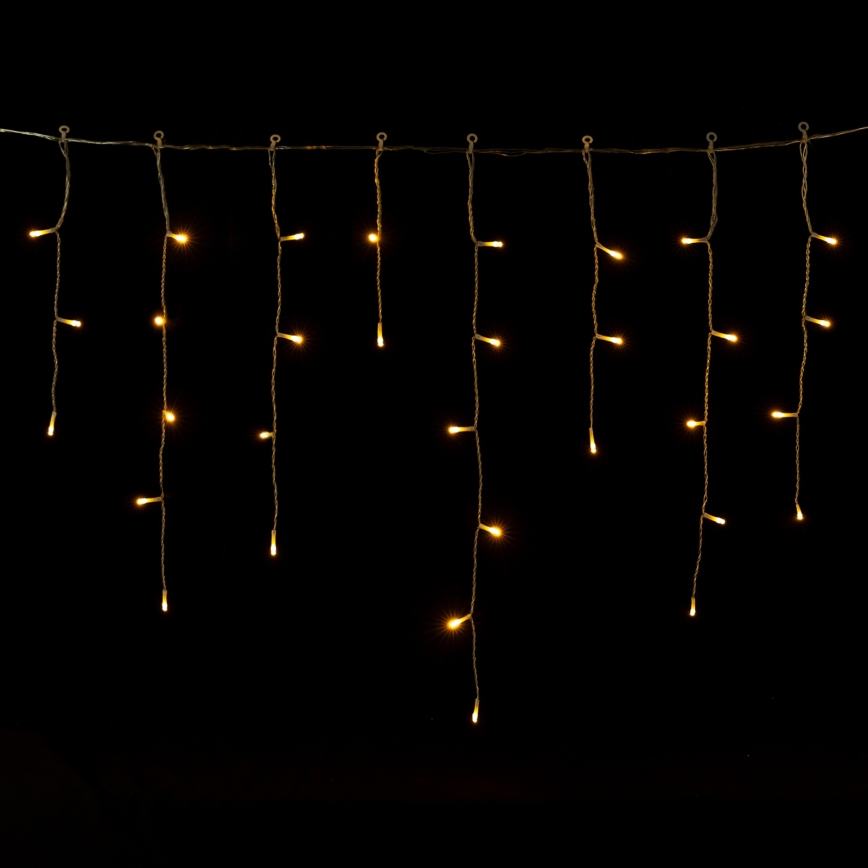 Aigostar - LED Outdoor Christmas Light Chain, 300xLED/8 functions, 3xAA, 18x0.6 m, IP44, warm white