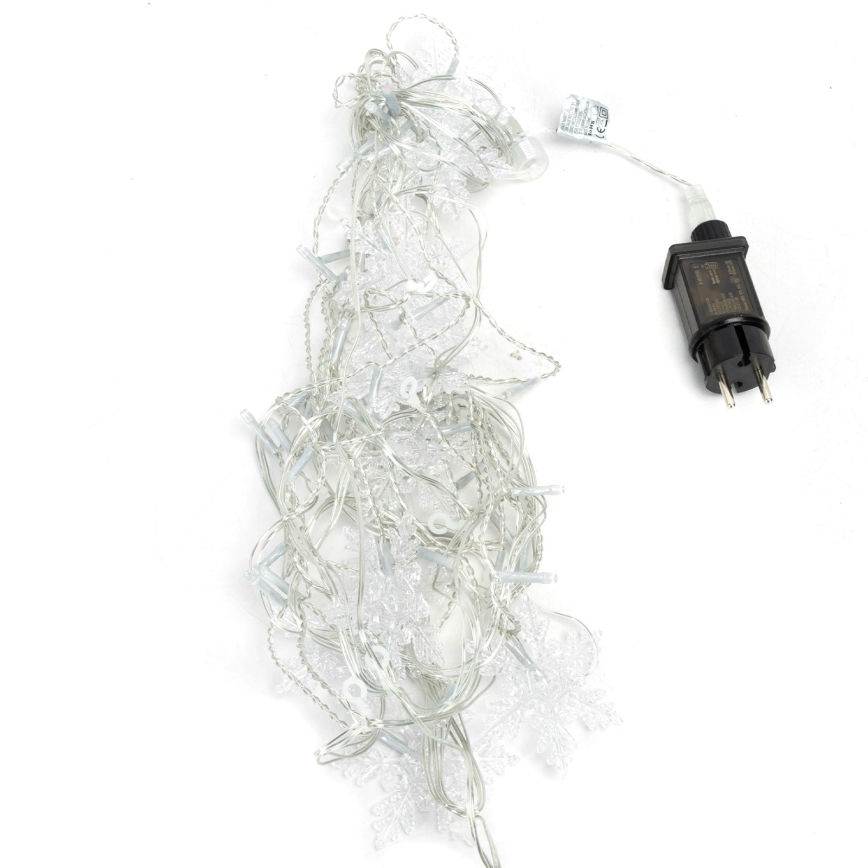 Aigostar - LED Outdoor Christmas Lights, 120 LEDs / 8 light modes, 3x0,7m, IP44, Cool White + Remote Control