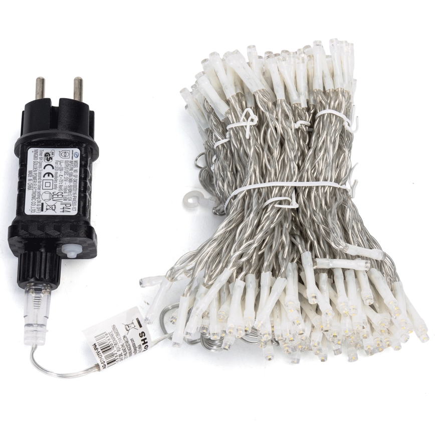 Aigostar - Outdoor LED String 234 LEDs/8 Functions 1.2 x 1.8 m IP44 Cool White