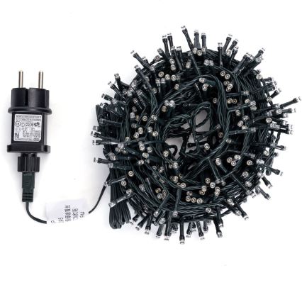 Aigostar - LED Outdoor Christmas Light String 320xLED+80xLED 23m IP44 warm+cool white