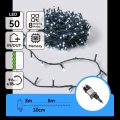 Aigostar - LED Outdoor Christmas Light String, 50 LEDs, 8 Lighting Modes, 8 m, IP44, Cool White