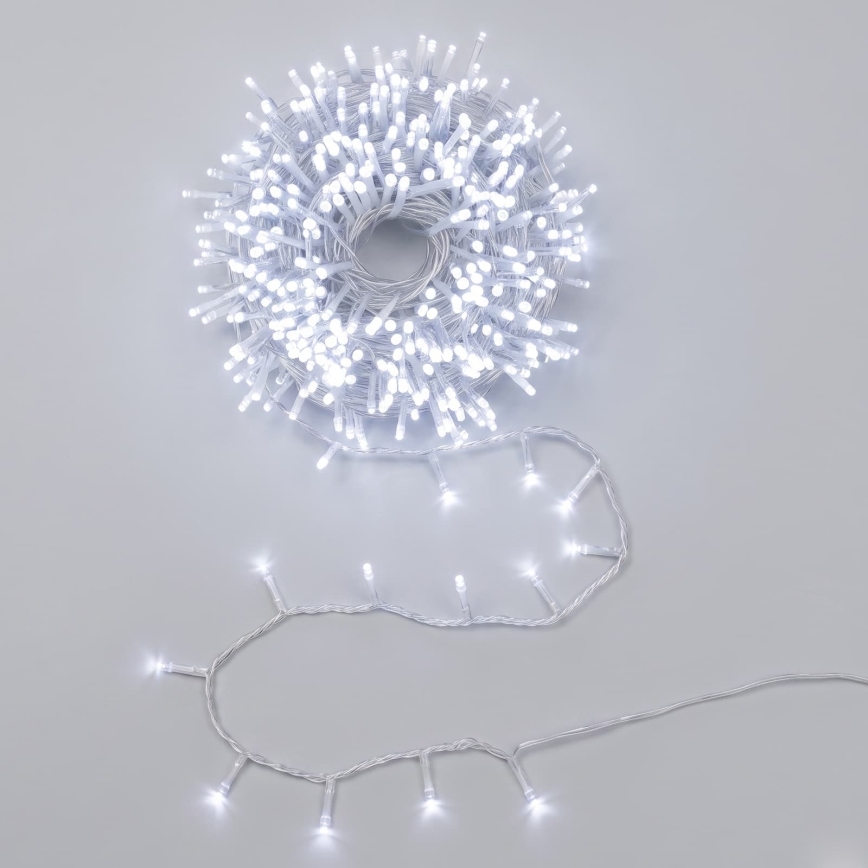 Aigostar - LED Outdoor Christmas Light String 600 LEDs / 8 modes, 33 m, IP44, Cool White