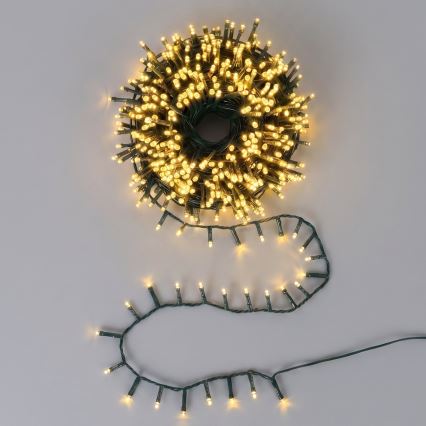 Aigostar - LED Outdoor Christmas Lights 1000 LEDs / 8 functions, 23 m, IP44, warm white