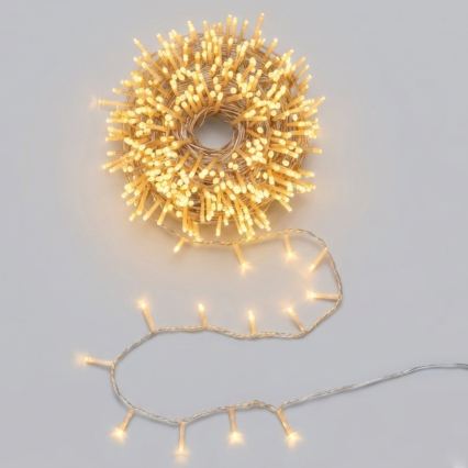 Aigostar - LED Outdoor Christmas lights 2000 LEDs/8 functions 103 m IP44 warm white