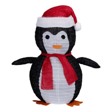 Aigostar - LED Outdoor Christmas Penguin Decoration, 50 LEDs / 3×AA, IP44