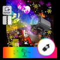 Aigostar - LED outdoor Christmas snowflake projector LED/5W/230V IP44 multicolor