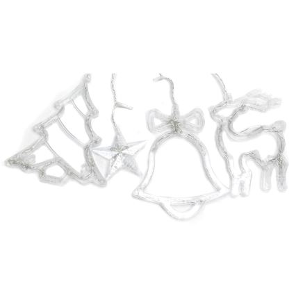 Aigostar - LED Outdoor Christmas String Lights 120xLED/8 functions 3x0,6m IP44 cool white + remote control