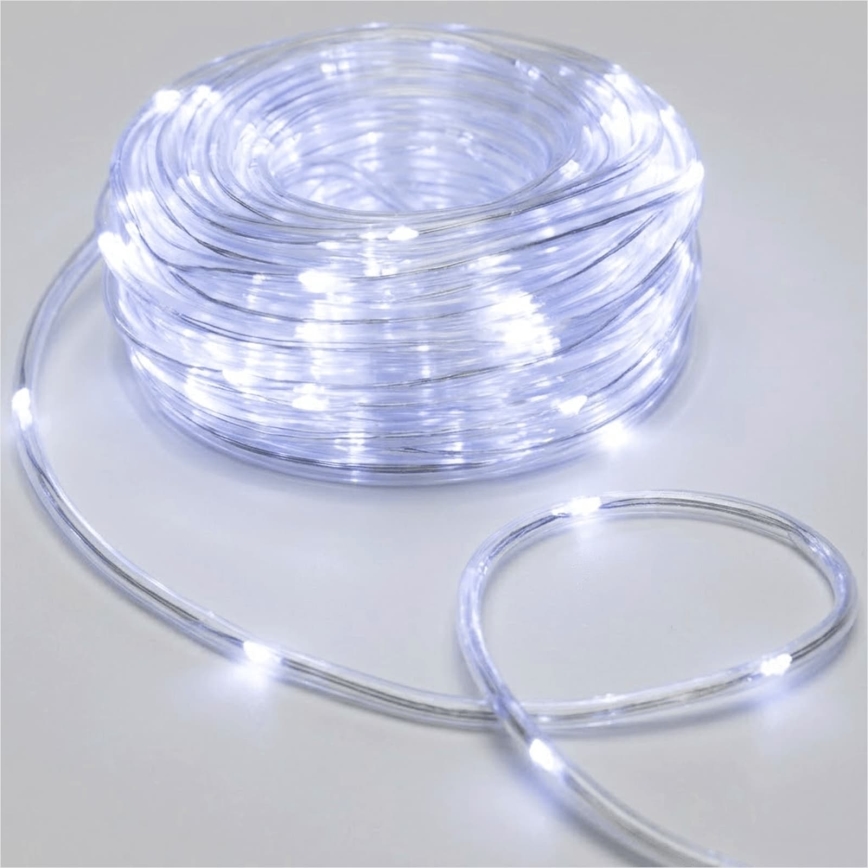 Aigostar - LED Outdoor Christmas String 150xLED/8 functions 3xAA 15,3m IP44 cool white