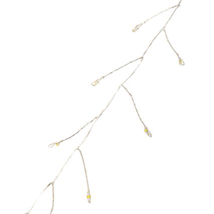 Aigostar - LED Outdoor Christmas String 300xLED/8 functions 3xAA 9,3m IP44 warm white