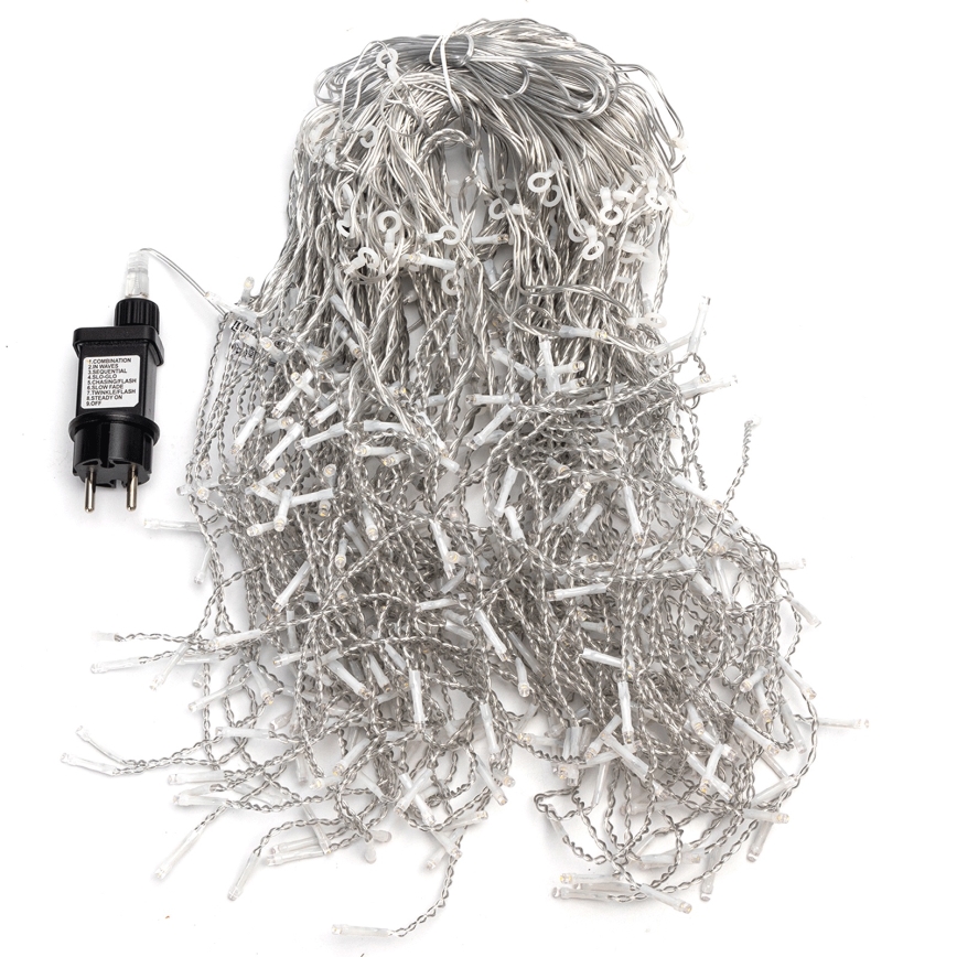 Aigostar - LED Outdoor Christmas Light Chain, 400 LEDs, 8 Lighting Modes, 20 x 0.4 m, IP44, Warm White