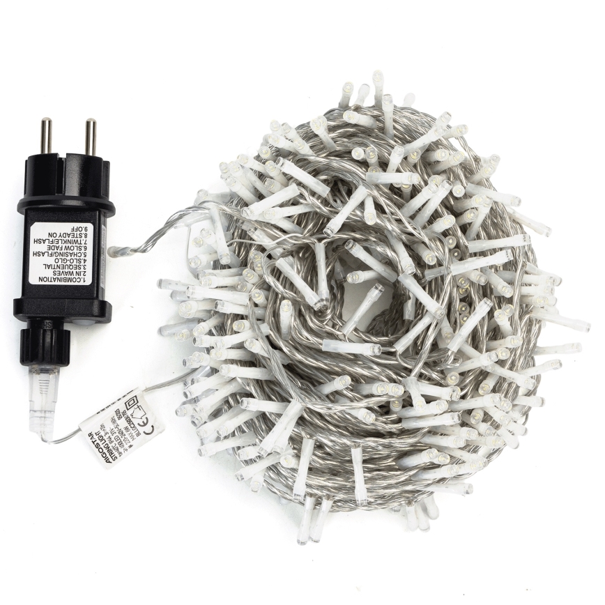 Aigostar - LED Outdoor Christmas String Lights, 400 LEDs, 8 Modes, 20 m, IP44, Warm White