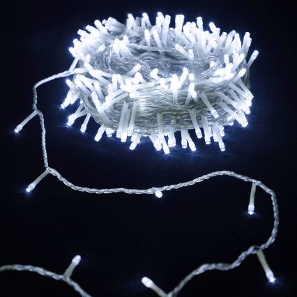 Aigostar - LED Outdoor Christmas String Lights, 100 LEDs, 10.3 m, IP44, Cool White
