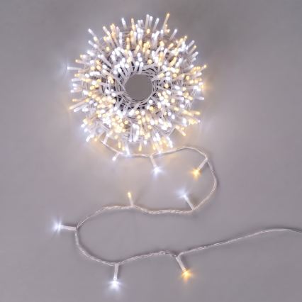 Aigostar - LED Outdoor Christmas String Lights 100xLED/8 functions 13m IP44 warm white/cool white